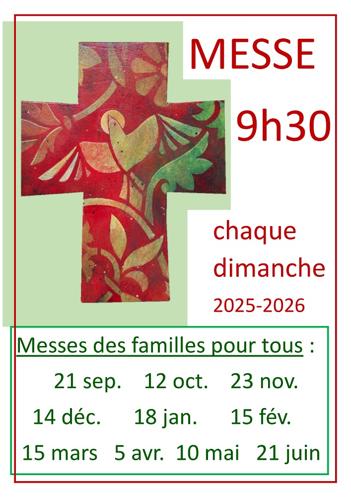Affiche messe 2025 2026