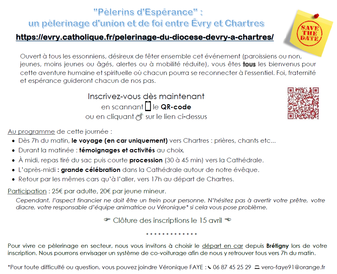 Pèlerinage diocésain en secteur pastoral